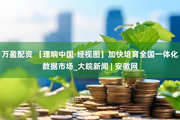 万盈配资 【理响中国·经视图】加快培育全国一体化数据市场_大皖新闻 | 安徽网